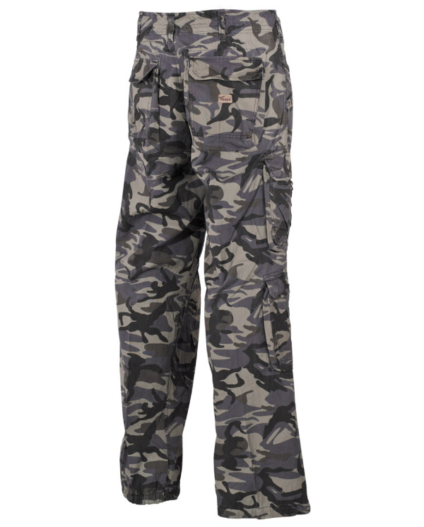 Cargo Pants, "Defense", combat- camo, PT, vintage trash wash