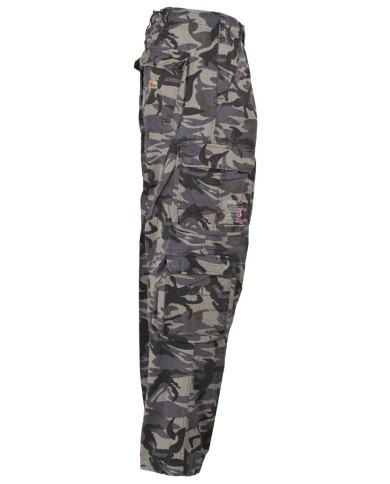 Cargo Pants, "Defense", combat- camo, PT, vintage trash wash