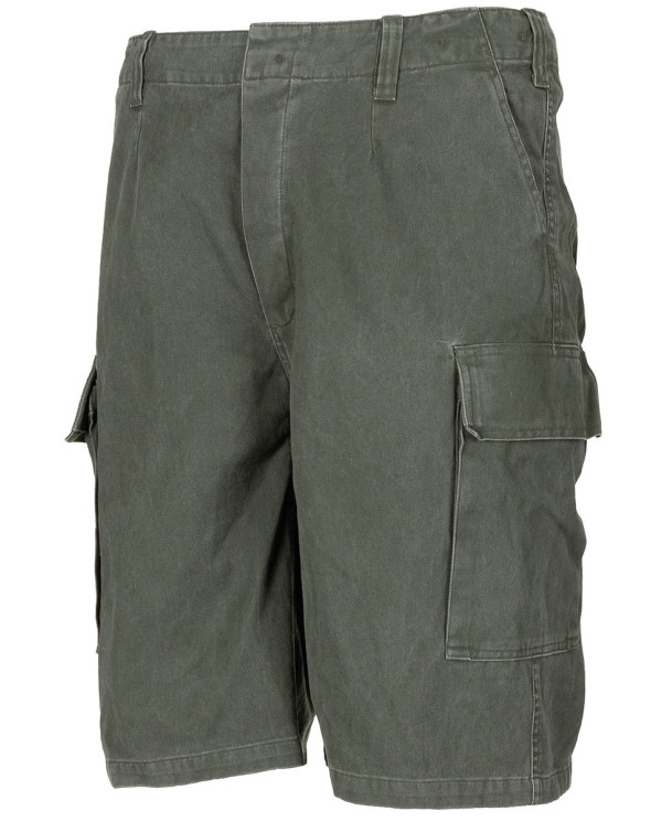 BW Moleskin Bermudas, OD green-stonewashed