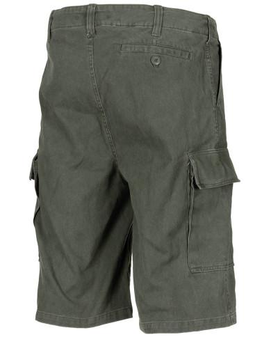 BW Moleskin Bermudas, OD green-stonewashed