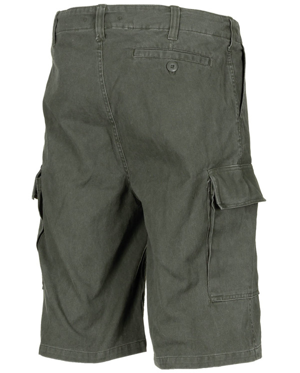 BW Moleskin Bermudas, OD green-stonewashed