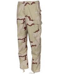 US Combat Pants, BDU, Rip Stop, 3-colour desert