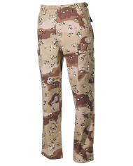 US Combat Pants, BDU, Rip Stop, 6-colour desert