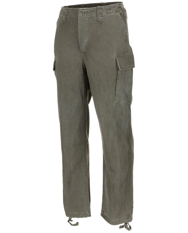 Moleskin Pants, OD green-stonewashed