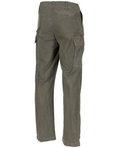 Moleskin Pants, OD green-stonewashed