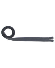zipper, partable, grey, 240 cm