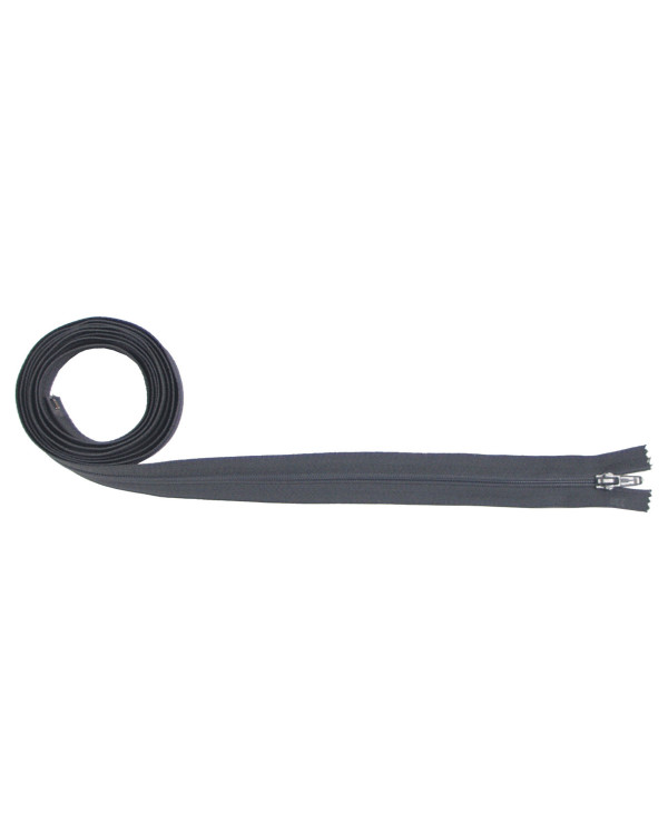 zipper, partable, grey, 250 cm