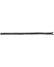 one-way zipper, black, plastic, 95 cm