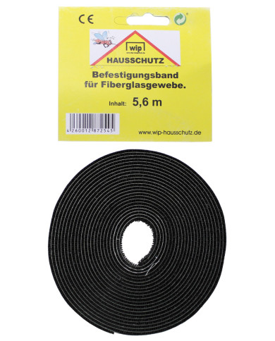 Fixing Strap "Wip", black, fibreglass fabric,length: 3,4m