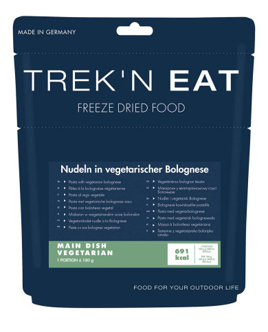 Trek 'n Eat, Pasta in vegetarian Bolognese