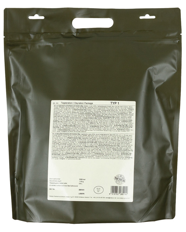 Trek 'n Eat, Day Ration Pack, "Type I"