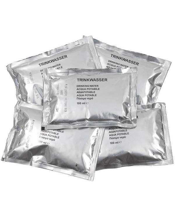 BW Drinking Water, pack with 5 x 100 ml bags