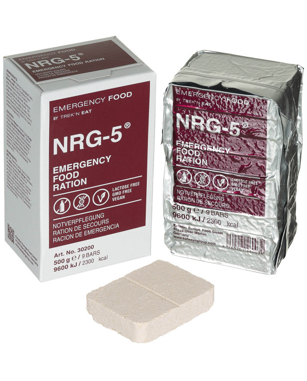 Emergency Rations, NRG-5, 500 g (9 bars)