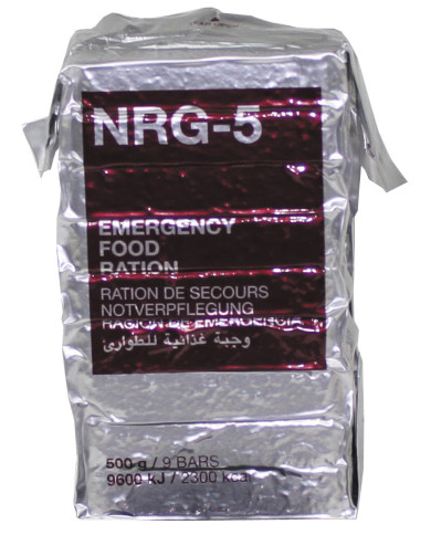 Emergency Rations, NRG-5, 500 g (9 bars)