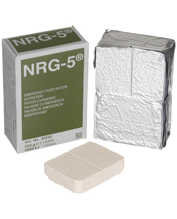 Emergency Rations, NRG-5, 250 g (4 bars)