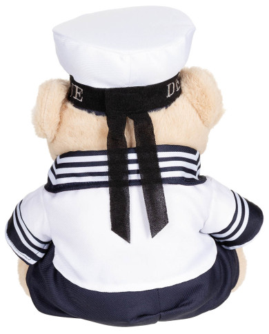 Teddy Bear, "Navy",  with suit and hat, ca. 28 cm