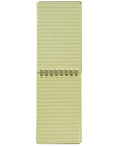 Notebook, waterproof, small, spiral binding, ca. 7.5 x 13 cm