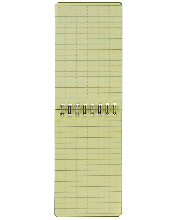 Notebook, waterproof, small, spiral binding, ca. 7.5 x 13 cm