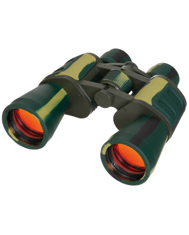 Binocular, foldable, 10 x 50, woodland, Ruby lens