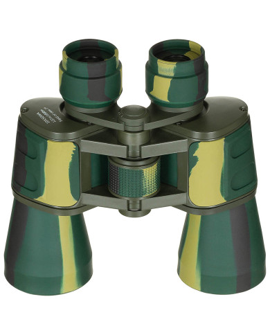 Binocular, foldable, 10 x 50, woodland, Ruby lens