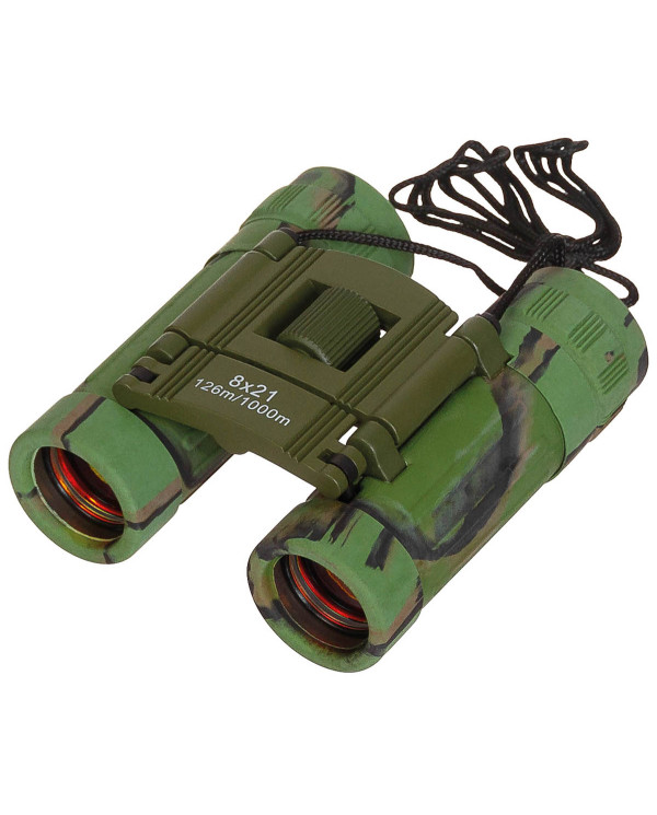 Binocular, foldable, 8 x 21, woodland, Ruby lens