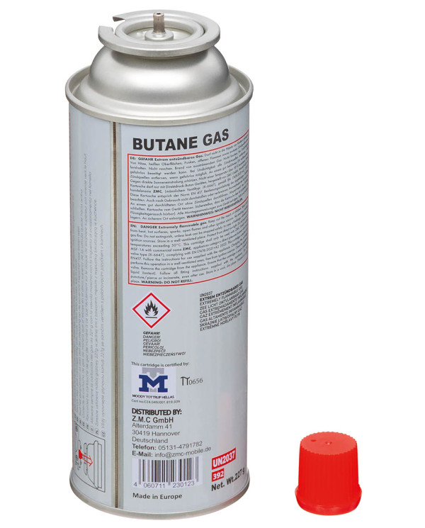 Valve Gas Cartridge, Butane,  227 g (400 ml)