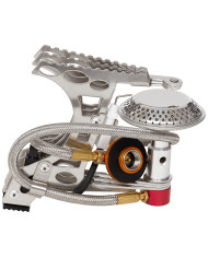 Camping Stove, foldable, with tube and Piezo ignition