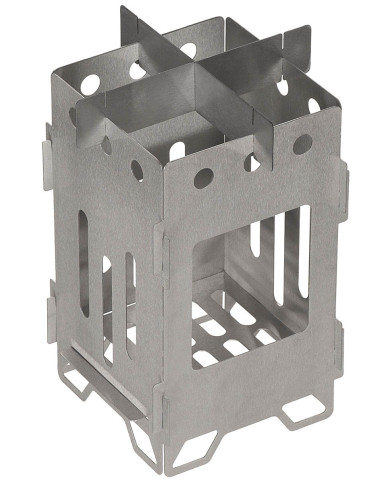 Outdoor Stove, "Hobo", large, Stainless Steel