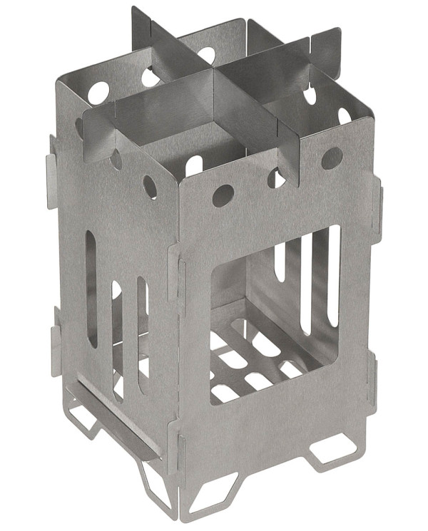 Outdoor Stove, "Hobo", large, Stainless Steel