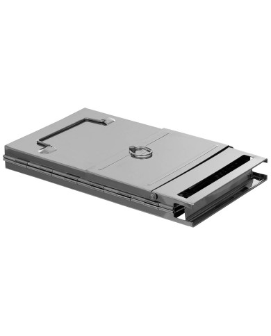 Rocket Stove, with grate, foldable,  medium, Stainless Steel