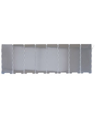 Windscreen, Aluminium, foldable, large, ca. 67 x 24 cm, 8 blades