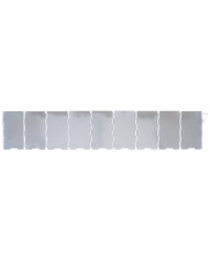 Windscreen, Aluminium, foldable, small, ca. 65 x 13 cm, 9 blades