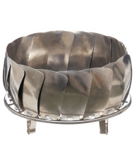 Fire Bowl, foldable, Stainless Steel, ca. 27 x 8 cm