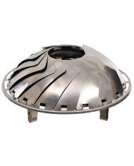 Fire Bowl, foldable, Stainless Steel, ca. 27 x 8 cm