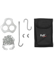 Tripod Holder, Stainless Steel, with chain and hook