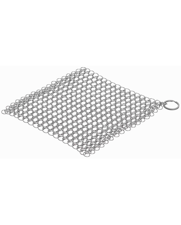 Chain Mail Cleaner, Stainless Steel, ca. 17.5 x 17.5 cm