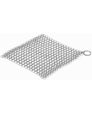 Chain Mail Cleaner, Stainless Steel, ca. 17.5 x 17.5 cm