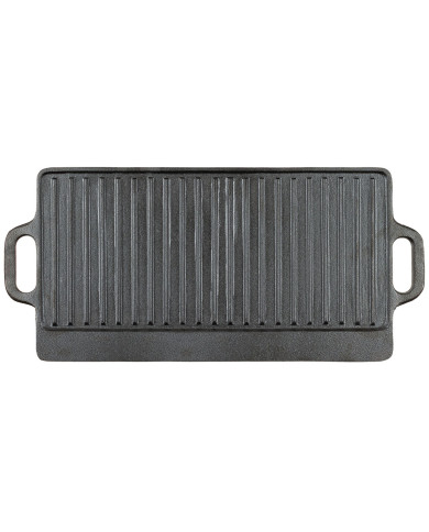 Griddle, Cast Iron, 2 handles, ca. 50 x 23 x 1.5 cm