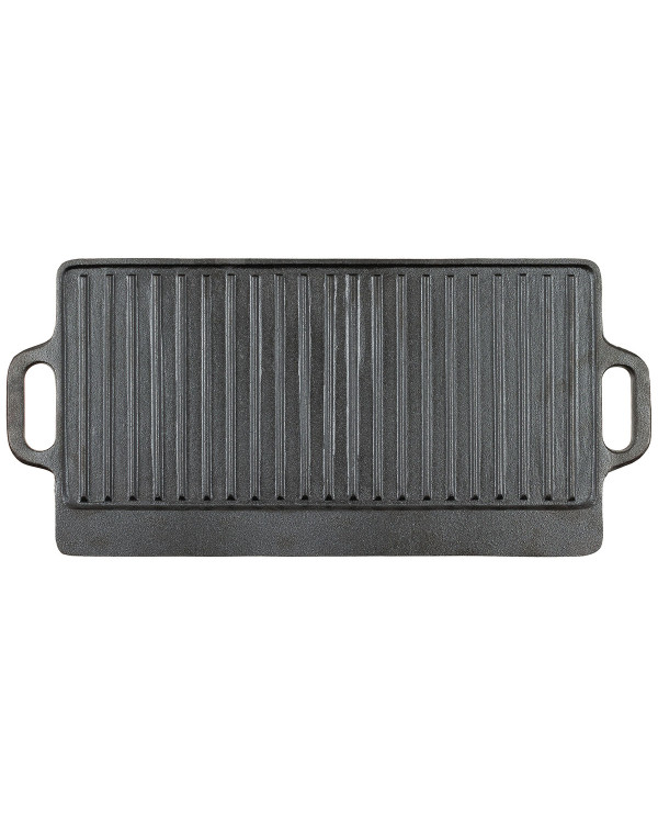 Griddle, Cast Iron, 2 handles, ca. 50 x 23 x 1.5 cm