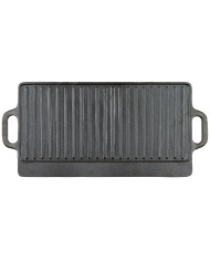Griddle, Cast Iron, 2 handles, ca. 50 x 23 x 1.5 cm