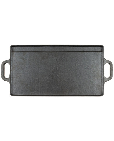 Griddle, Cast Iron, 2 handles, ca. 50 x 23 x 1.5 cm