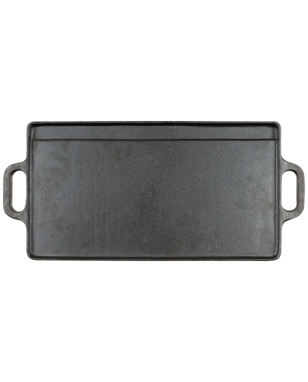 Griddle, Cast Iron, 2 handles, ca. 50 x 23 x 1.5 cm
