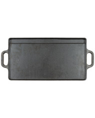 Griddle, Cast Iron, 2 handles, ca. 50 x 23 x 1.5 cm