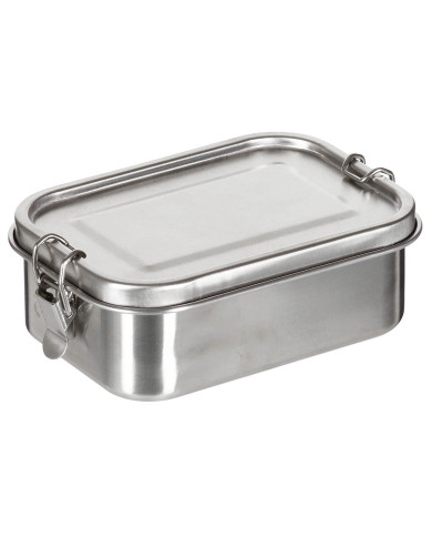 Lunchbox, "Premium",  Stainl. Steel, ca. 16 x 11.5 x 6 cm