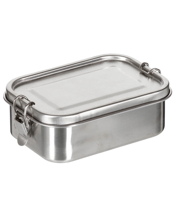 Lunchbox, "Premium",  Stainl. Steel, ca. 16 x 11.5 x 6 cm