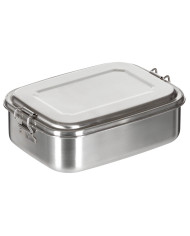 Lunchbox, Stainless Steel,  ca. 18 x 14 x 6.5 cm