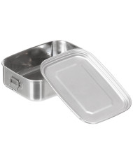 Lunchbox, Stainless Steel,  ca. 18 x 14 x 6.5 cm