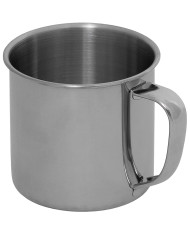 Cup, Stainless Steel, single-walled, ca. 250 ml
