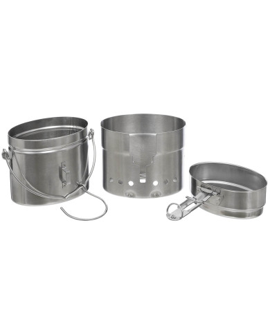 SE Mess Kit, M40, Stainless Steel,  3-part
