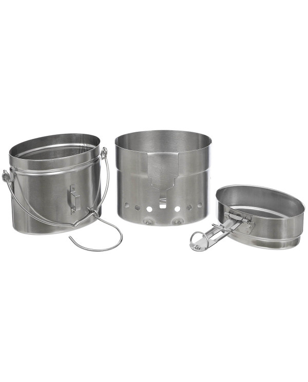 SE Mess Kit, M40, Stainless Steel,  3-part